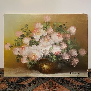 Floral oil painting